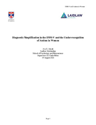 Diagnostic Simplification in the DSM-V and the Under-recognition of Autism in Women