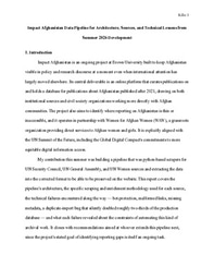 Impact Afghanistan Data Pipeline- Sarya Baran Kılıç