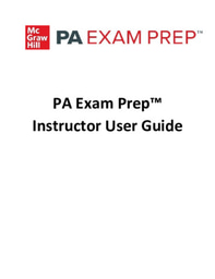 PA Exam Prep Instructor Guide