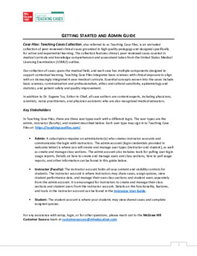 Case Files: Teaching Cases - Getting Started and Admin Guide