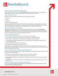 Faculty Tools - Flyer