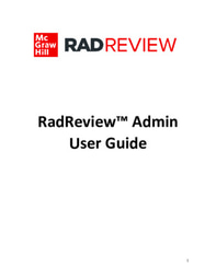 RadReview Admin Guide