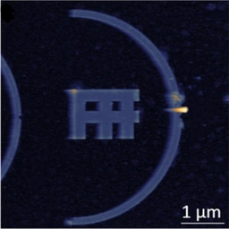Off-resonant detection of domain wall oscillations using deterministically placed nanodiamonds