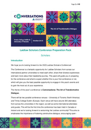Laidlaw Scholars Conference Preparation Pack (Students)