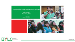 Leadership in Action in Developing Countries