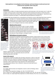  Research Proposal - Elastocapillarity: An investigation into the distances and forces between membrane-bound and membrane-less organelles within living cells.
