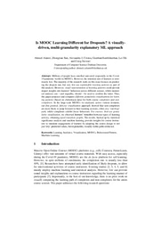 Is MOOC Learning Different for Dropouts?