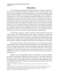 Laidlaw Reflection_Tiffany Tee Jie Lin