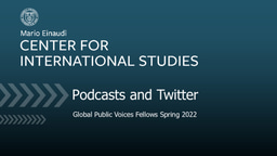 Developing Podcast & Twitter Skills