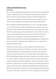 Laidlaw Leadership Essay