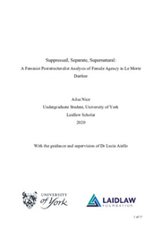 Suppressed, Separate, Supernatural: A Feminist Poststructuralist Analysis of Female Agency in Le Morte Darthur