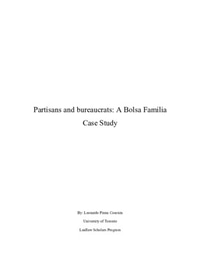Partisans and Bureaucrats: A Bolsa Familia Case Study