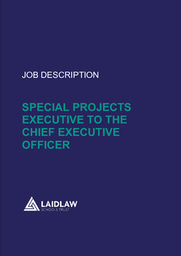 [GRADUATE JOB OPPORTUNITY] Special Projects Executive to the CEO - Laidlaw Schools Trust