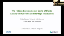 Karina Malm: The Hidden Environmental Costs of Digital Activity in Museums and Heritage Institutions