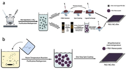 Room-temperature direct synthesis of semiconductive PbS nanocrystal inks for optoelectronic applications