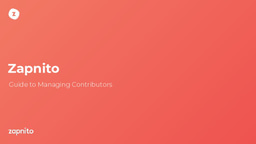 Zapnito guide to managing contributors