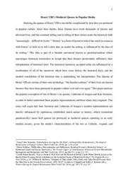 Henry VIII's Medieval Queens in Popular Media 