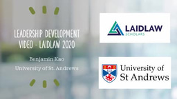 Laidlaw Leadership Development Video Summer 2020
