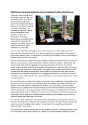 Reflections on my research experience and some challenges I’ve faced along the way