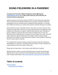 Doing Fieldwork in a Pandemic