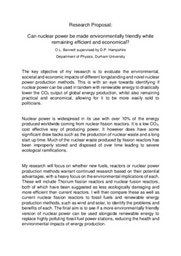 Laidlaw research proposal