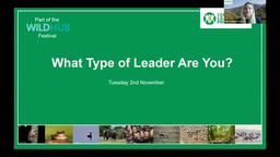 WildHub Festival 2021: CLP leadership styles session