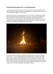 Youth and Community in Fiji - An LIA Experience