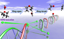 Water acting as a catalyst for ionization induced molecular ring-break