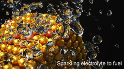 Sparkling electrolyte generate fuels