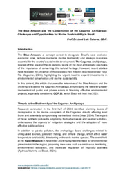 The Blue Amazon and the Conservation of the Cagarras Archipelago _ Challenges and Opportunities for Marine Sustainability in Brazil