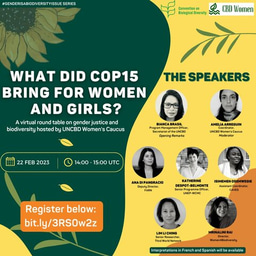 What did CBD COP15 bring for women and girls?