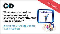 Join the Big Debate on careers in community pharmacy – November 15