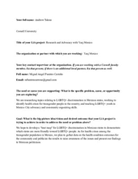 Summer 2022 LiA Outline