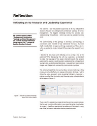 2021 Reflection: Reflecting on My Research and Leadership Experience