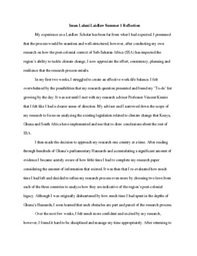 Iman Lalani Laidlaw Summer 1 Reflection