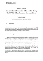 Research Proposal: Evaluation of Leaders