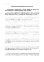 My Leadership Development