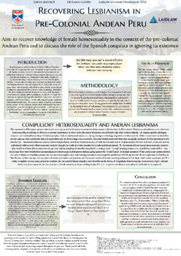 Recovering Lesbianism in Pre-Colonial Andean Peru 