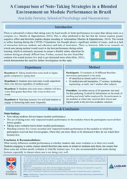 A comparison of note-taking strategies in a blended environment on module performance in Brazil