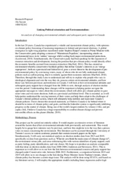  Linking Political Orientation and Environmentalism: Research Proposal