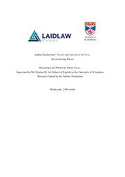 Andreas Karkavitsas: Re-Enchanting Nature