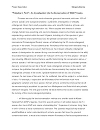 Laidlaw Project Description