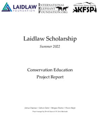 Kasiisi Project LiA: Conservation Education Project