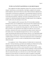 Pre-Fiji versus Post-Fiji: Leadership-in-Action Essay