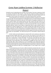 Summer 2021 Reflective Report