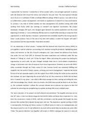 Reflective Report - Summer 2022