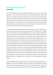 Reflective Report (Summer 2021)