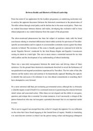 Between Reality and Rhetoric of Ethical Leadership