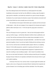 Julie Dory Blog Post LiA Showcase / Reflection LL2021