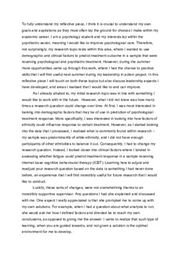 Reflective report summer 1 